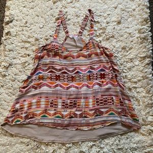 Kirra Women’s Aztec Tribal Print Tank Top Medium